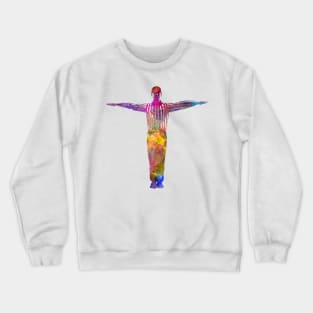 Soccer referee in watercolor Crewneck Sweatshirt